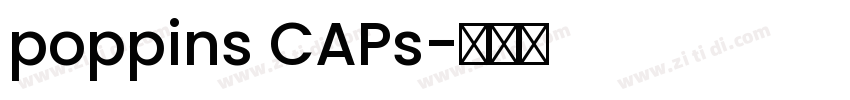 poppins CAPs字体转换